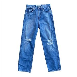 NWOT Trave Riley 90s Straight Knee Rip Jeans